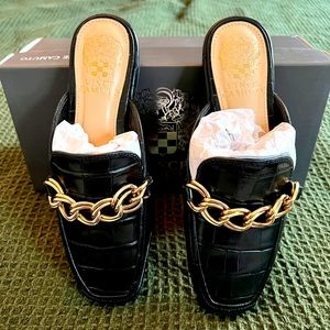 Vince Camuto Rachey Slip On Mule with Chain Detail